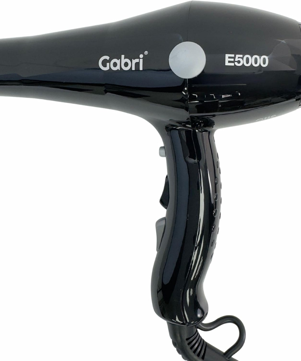 Gabri Professional Ionic Hair Dryer E5000, 2400W Power Smooth, Black, Lightweight