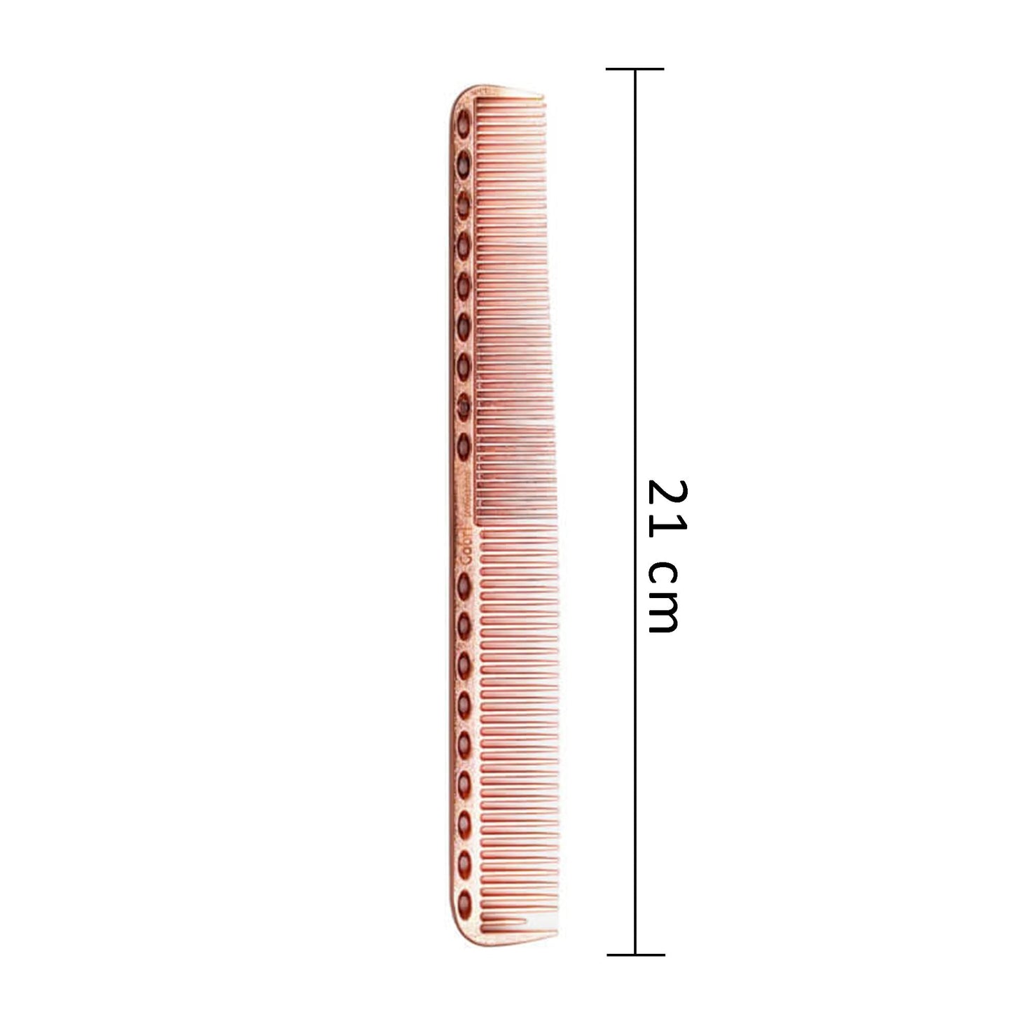 Gabri Gold Metal Flat Top Comb 21cm Anti-Static Heat Resistant