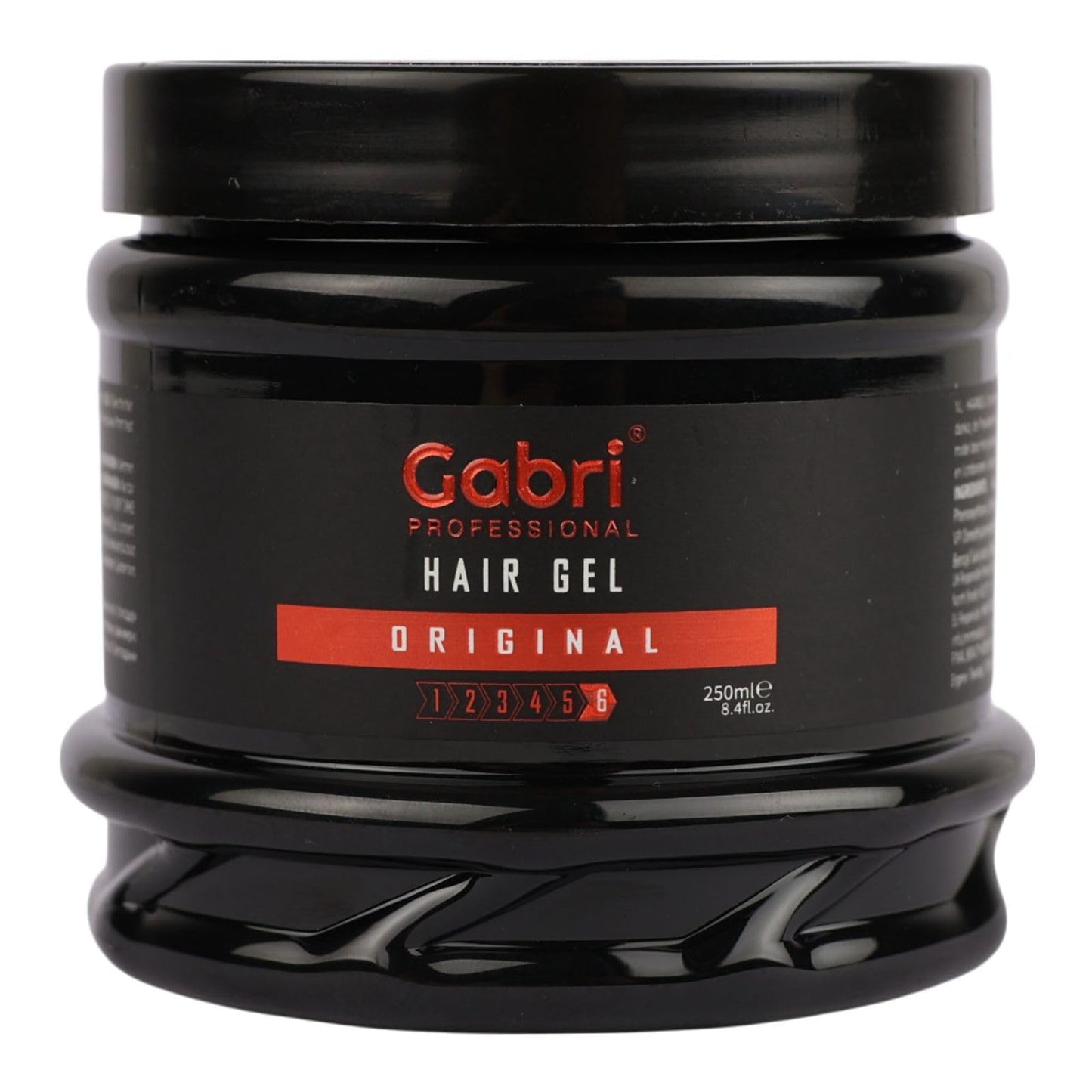 Gabri Hair Styling Gel, Firm Hold Styling Hair Gels, High Gloss, Anti-Frizz Effect, Edge Control, For All Hair Types (250 g (1 Pack), Keratin)