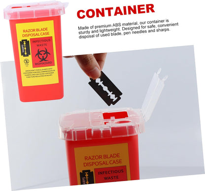 Used Razor Blades Disposal Box Dispenser for Barbers 1pc