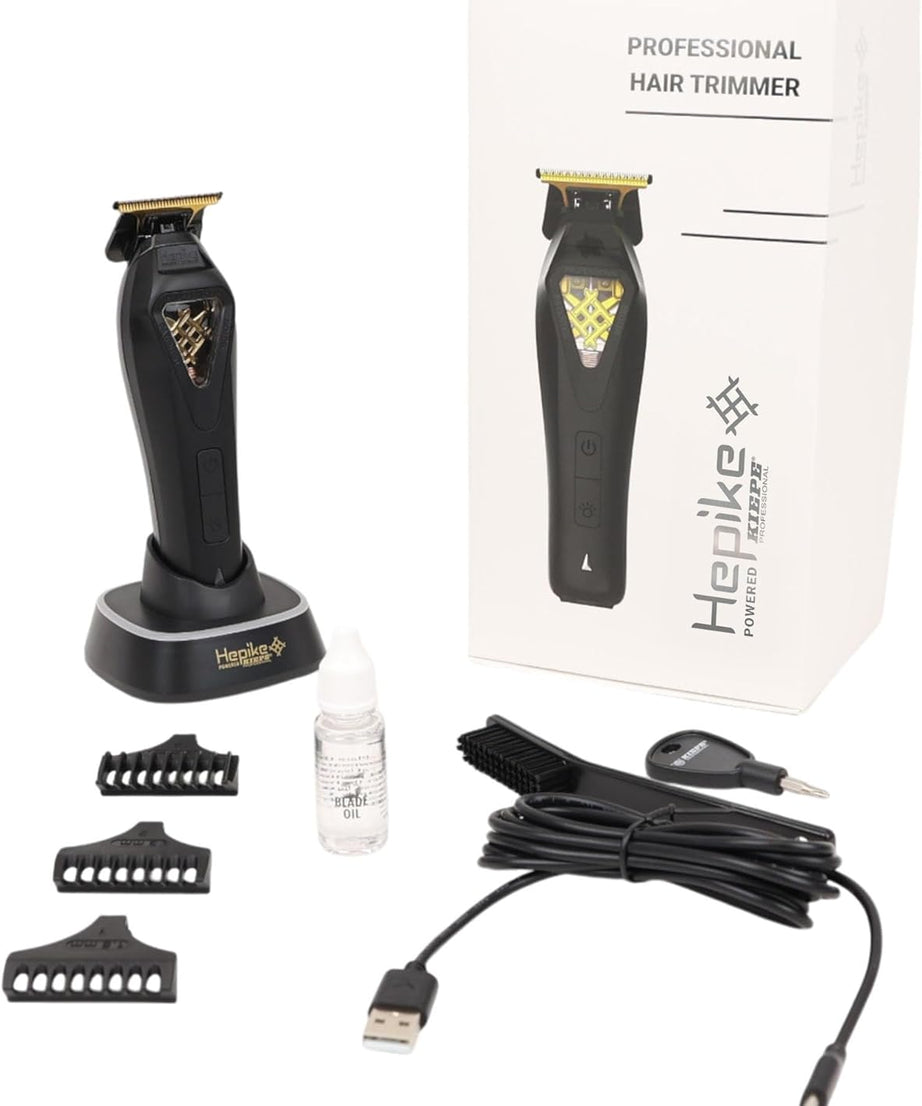 Kiepe Hepike Cordless Hair Trimmer 6361, Long-Life Lithium Battery, Powered Trimmers for Men Haircut, Men's Grooming Kit for Beard & Face, Ideal for Hairdressers, Barbers, Stylists, Professional Use