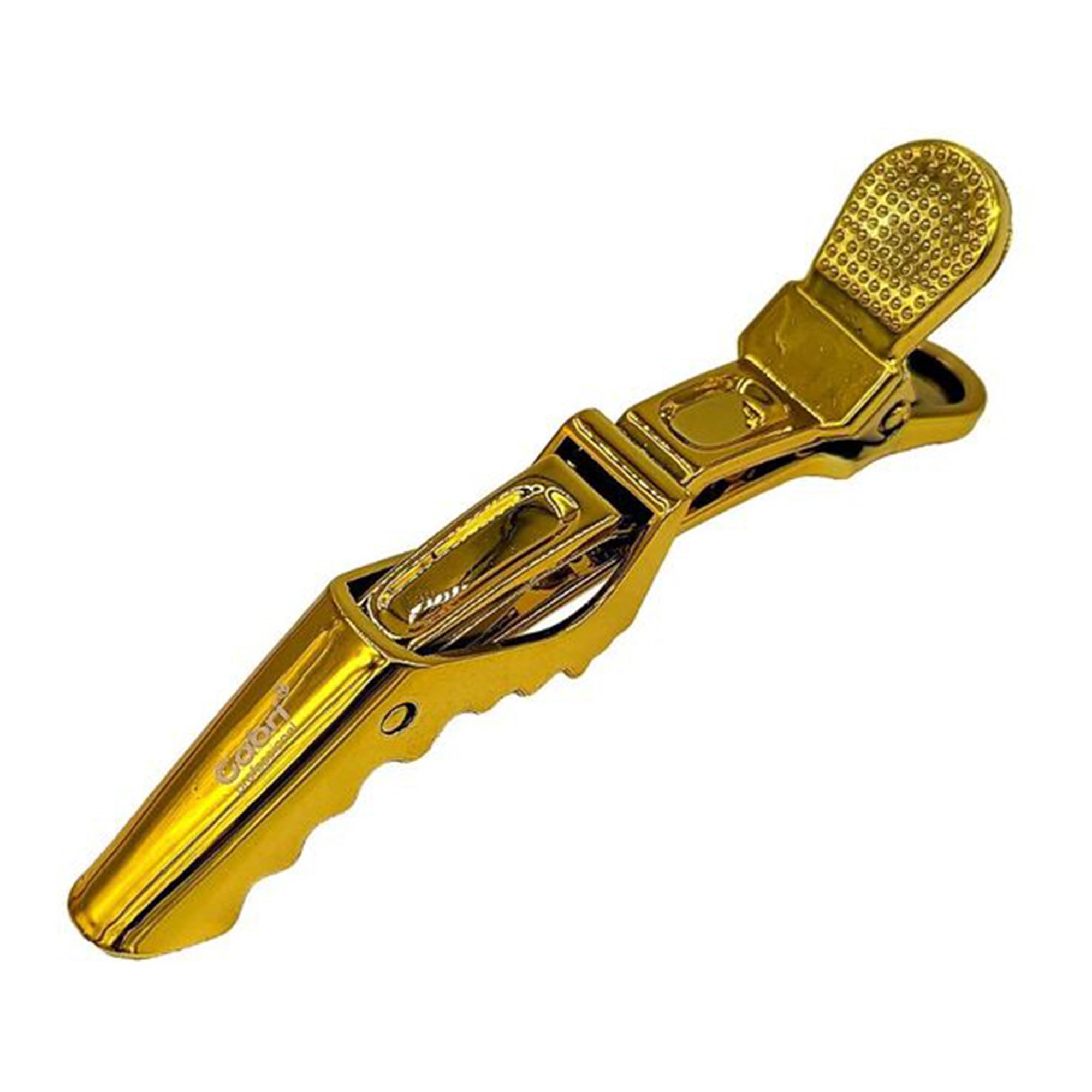 Gabri Flat Hair Comb Top Comb Barber Styling Hair Cutting Durable Detangler - Professional Hairdressing Tools, Anti Static Heat Resistant, Strong & Durable (Gold Metal 21 cm, Metal)