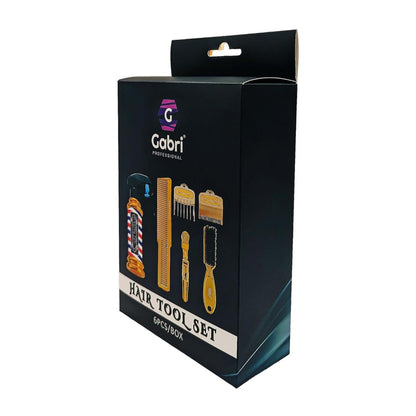 Gabri Gold Metal Flat Top Comb 21cm Anti-Static Heat Resistant