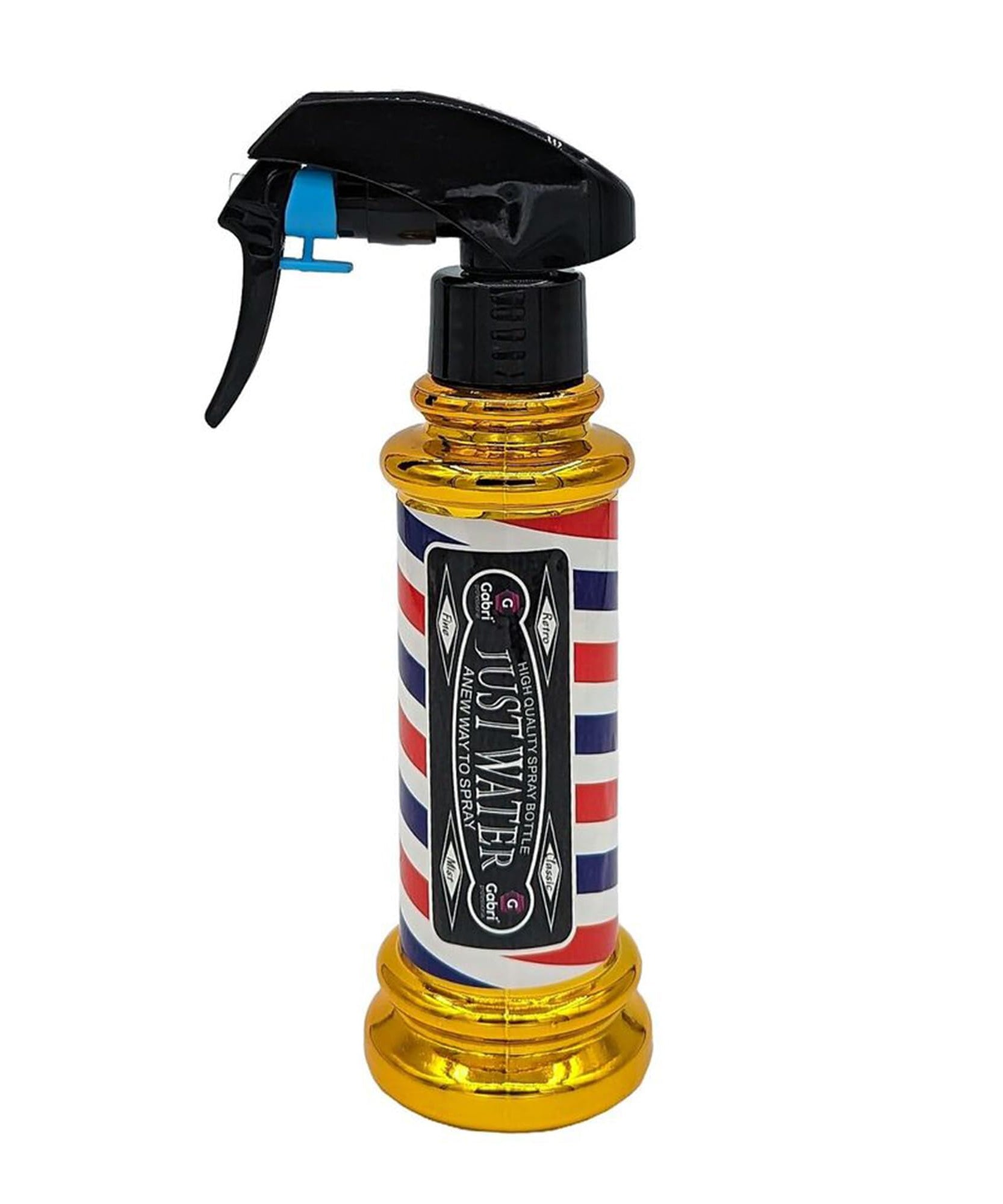 Gabri Flat Hair Comb Top Comb Barber Styling Hair Cutting Durable Detangler - Professional Hairdressing Tools, Anti Static Heat Resistant, Strong & Durable (Gold Metal 21 cm, Metal)