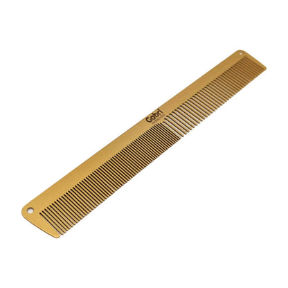 Gabri Gold Metal Flat Top Comb 21cm Anti-Static Heat Resistant