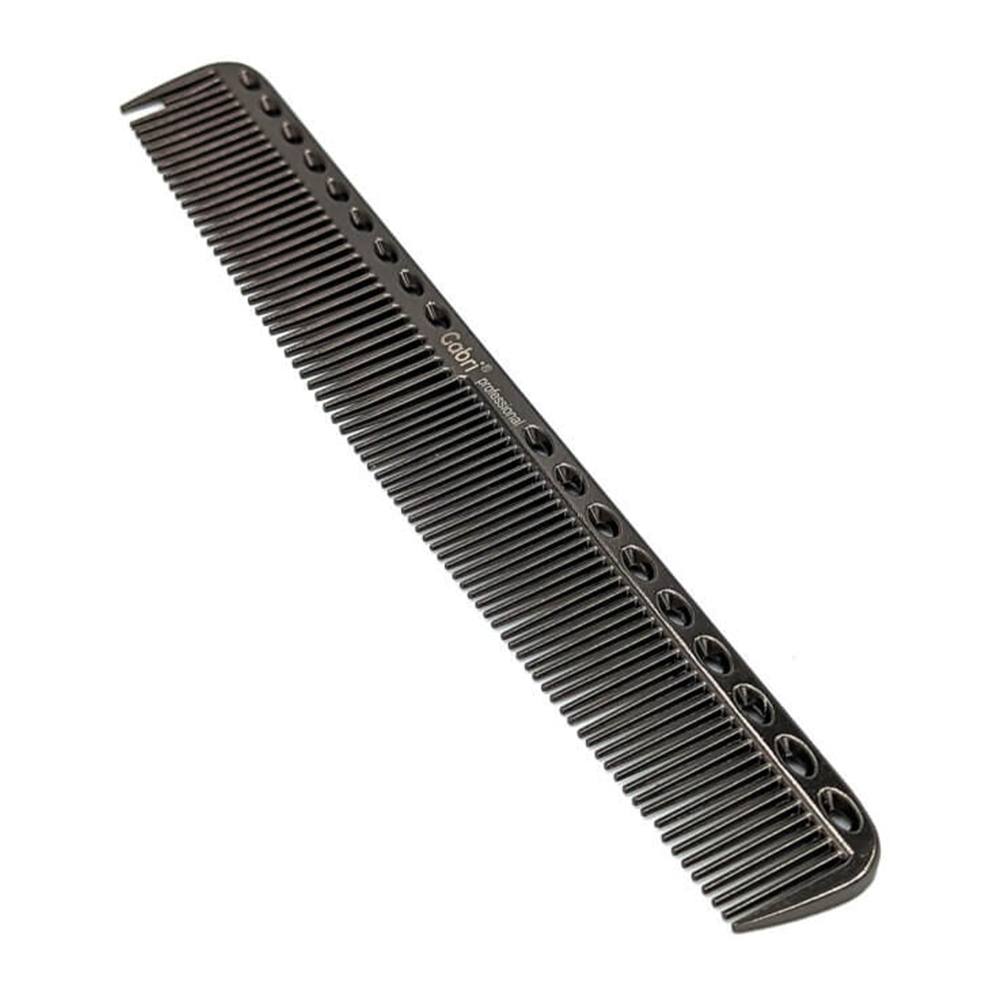 Gabri Flat Hair Comb Top Comb Barber Styling Hair Cutting Durable Detangler - Professional Hairdressing Tools, Anti Static Heat Resistant, Strong & Durable (Gold Metal 21 cm, Metal)