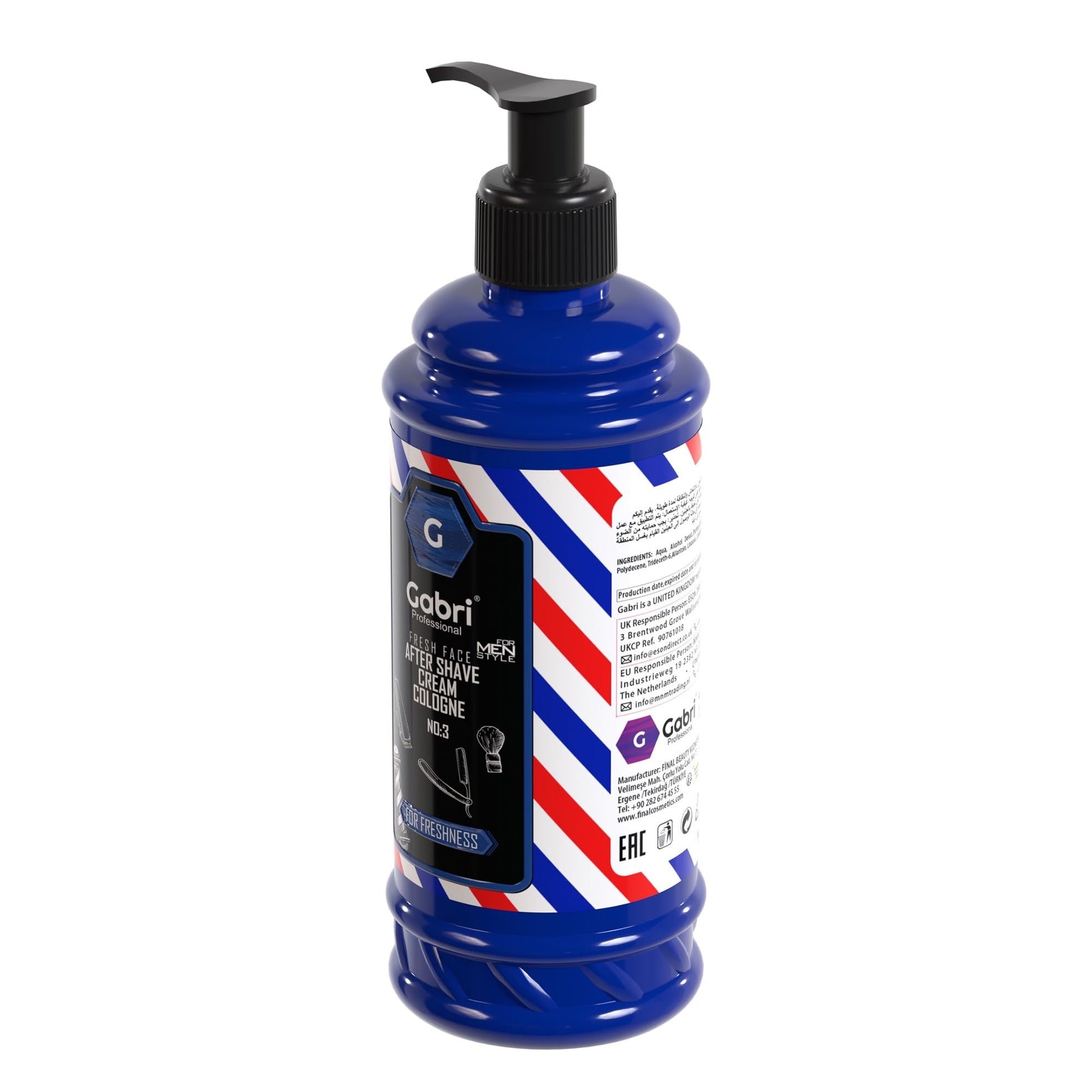 Gabri Aftershave Cream & Cologne 2-in-1 400ml - Gabri - Professional Barber Supplies UK | BarberWorld