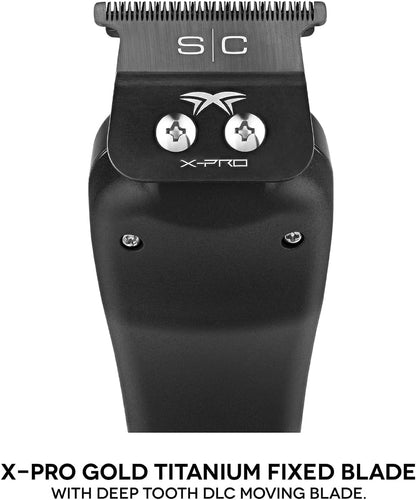 Professional Hair Trimmer for Men Stylecraft Instinct by Gamma più, Vector Motor Hair Trimmer with Intuitive Torque Control, 180 Minutes Cordless Running Time, Adjustable Blade 0 Gap, 3 Covers
