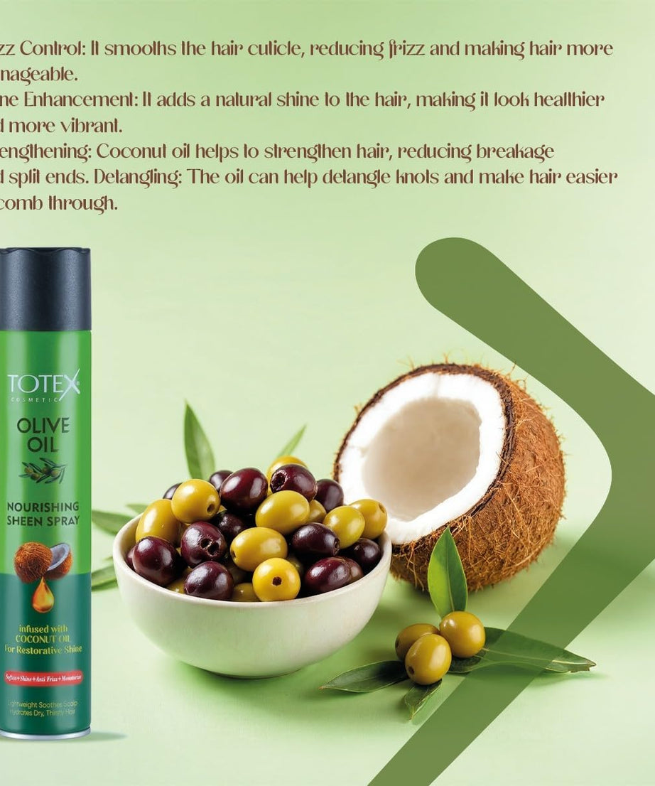 Totex Olive Oil Sheen Spray 400 ML
