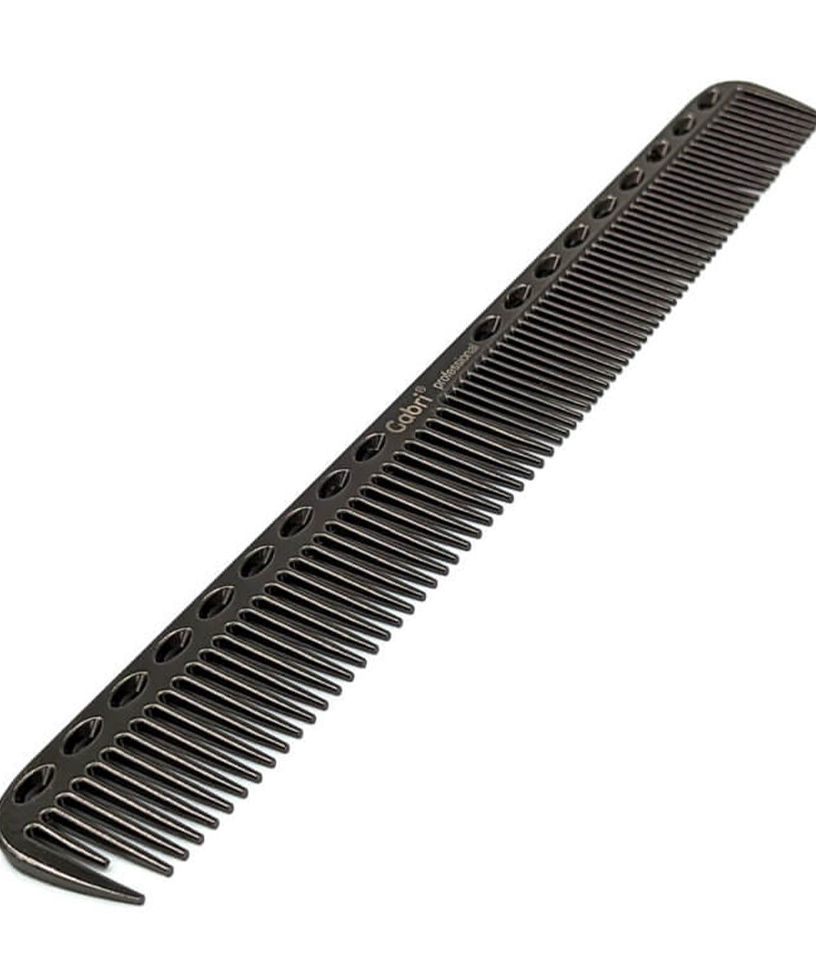 Gabri Flat Hair Comb Top Comb Barber Styling Hair Cutting Durable Detangler - Professional Hairdressing Tools, Anti Static Heat Resistant, Strong & Durable (Gold Metal 21 cm, Metal)