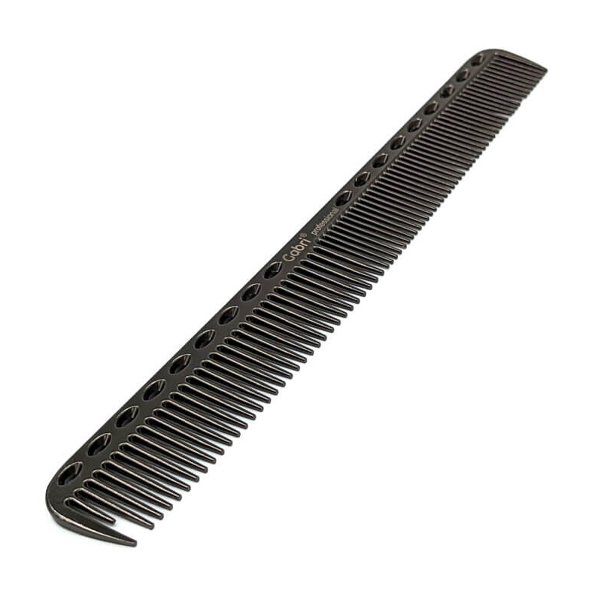 Gabri Flat Hair Comb Top Comb Barber Styling Hair Cutting Durable Detangler - Professional Hairdressing Tools, Anti Static Heat Resistant, Strong & Durable (Gold Metal 21 cm, Metal)