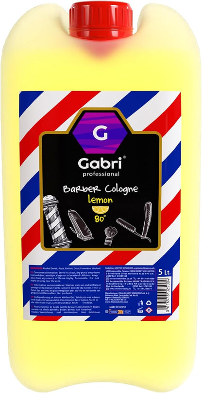 Gabri Professional Barber Cologne Lemon 5 Litre