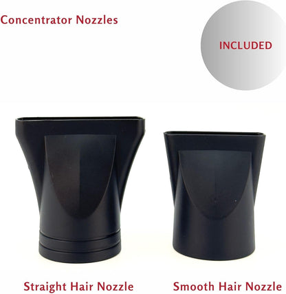 Gabri Ionic Hair Dryer E5000 2400W Lightweight Black