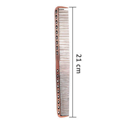 Gabri Gold Metal Flat Top Comb 21cm Anti-Static Heat Resistant