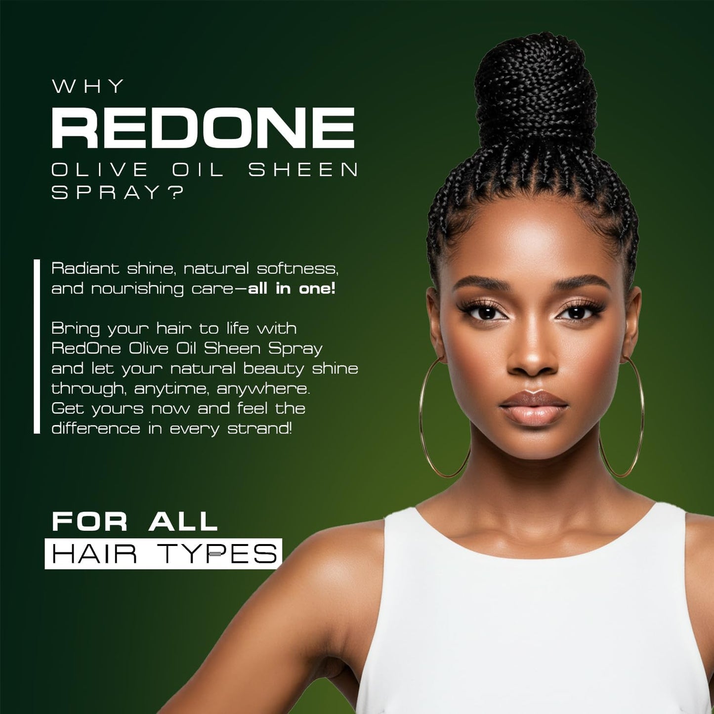 RedOne Olive Oil Sheen Spray 500ml