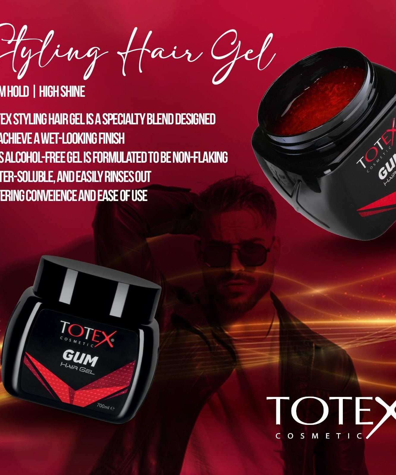 Totex Hair Styling Gum Gel 250-700 ML