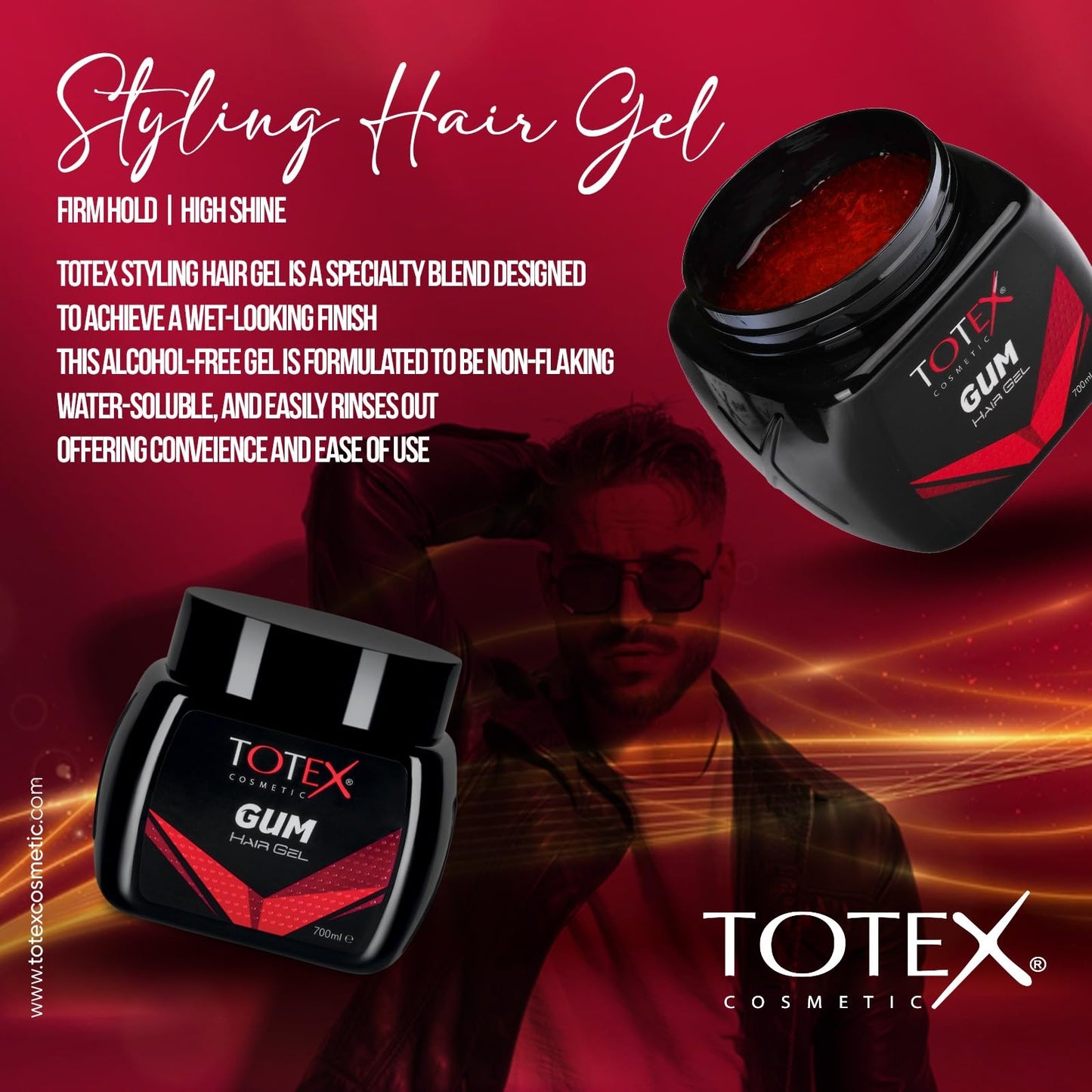 Totex Hair Styling Gum Gel 250ml - 700ml