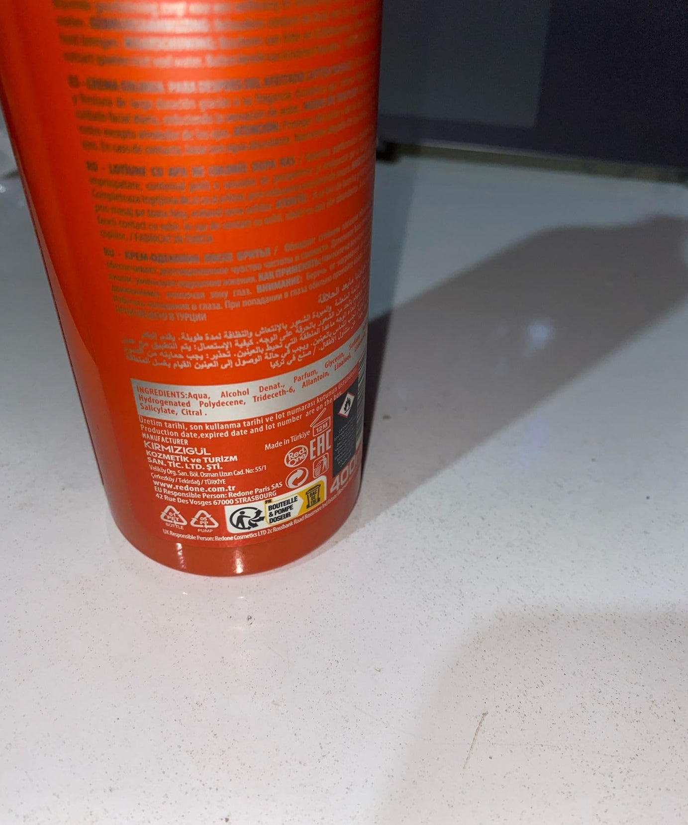 RedOne Aftershave Cream Cologne 400 ml