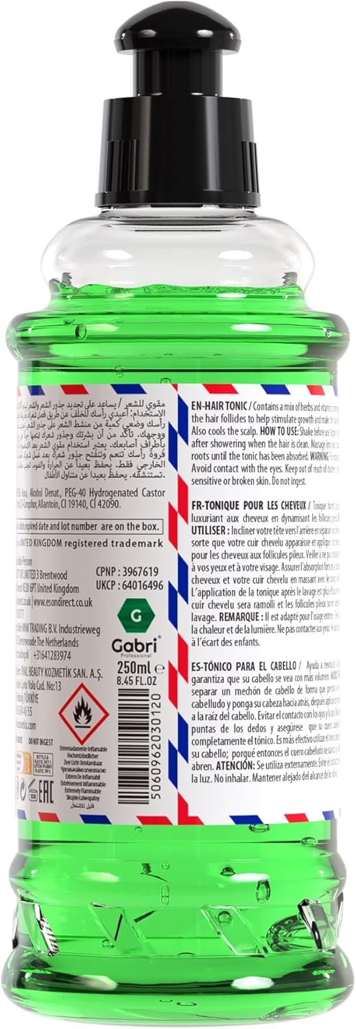 Gabri Revitalising Hair Tonic 250ml - Scalp Invigoration - Gabri - Professional Barber Supplies UK | BarberWorld
