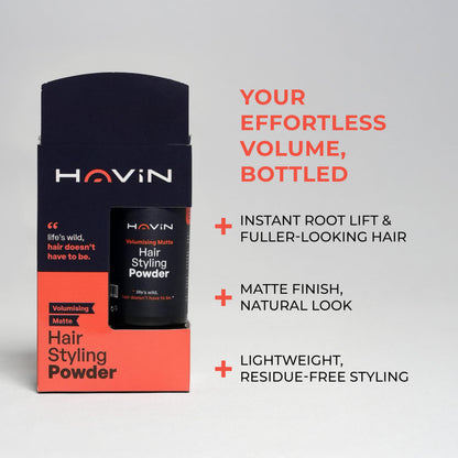 Havin Hair Styling Texture Powder 20g | Matte Finish Strong Hold
