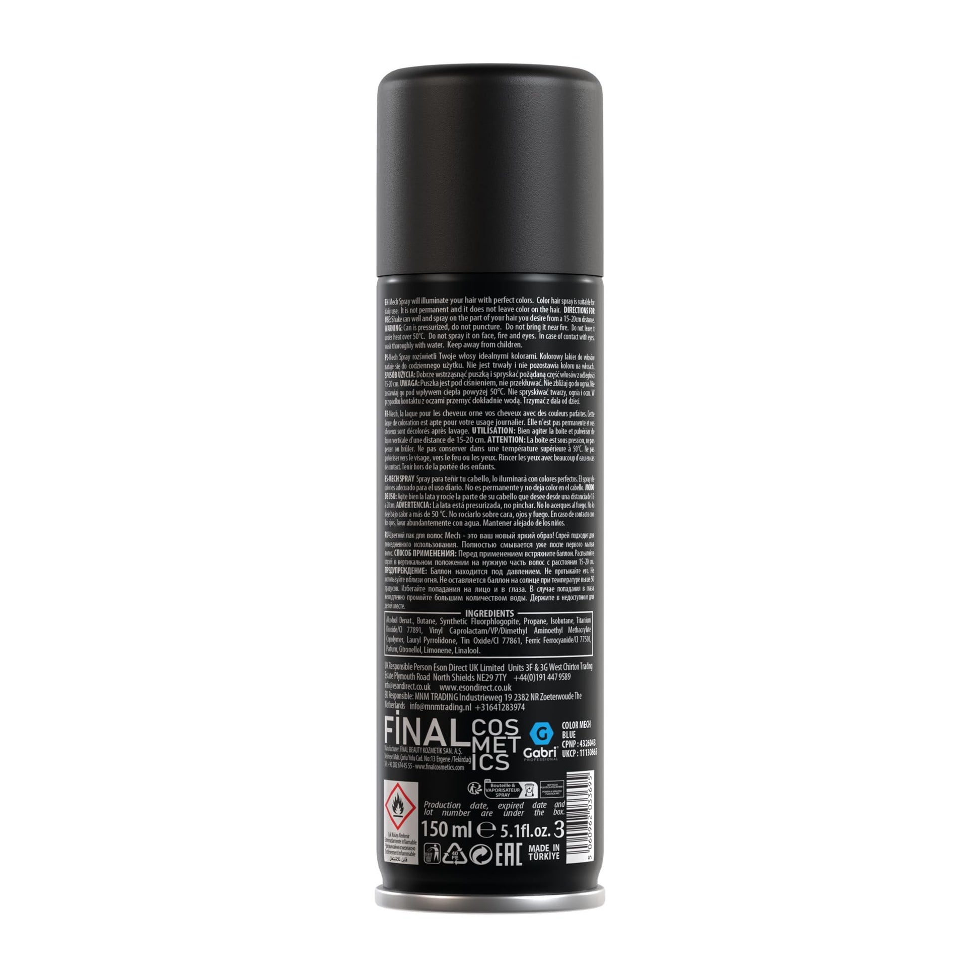 Gabri Hair Colour Spray 150ml - Gabri - Professional Barber Supplies UK | BarberWorld