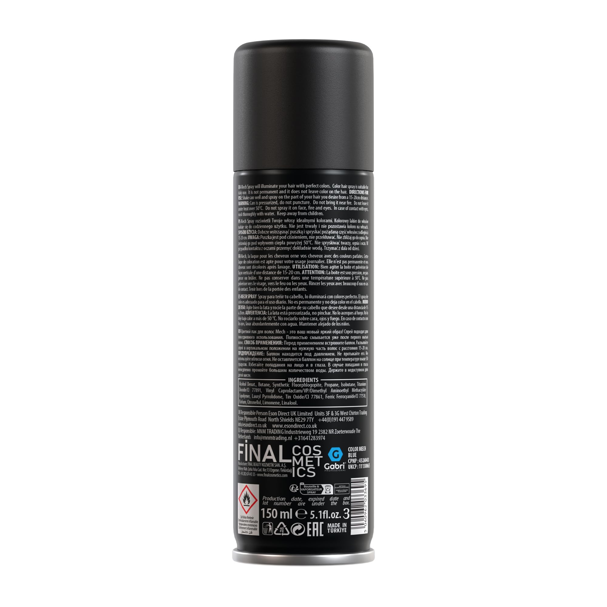 Gabri Hair Colour Spray, 150 ml