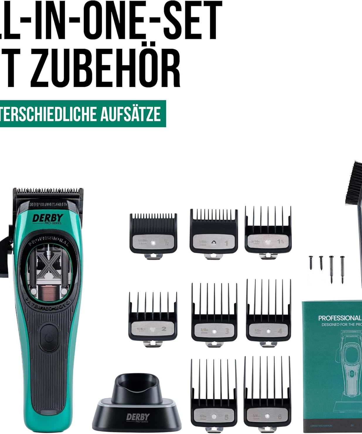 Professional Men's Electric Razor for Hair & Beard (10,000 RPM) - Men's Hair Trimmer & Beard Trimmer for Hairdressers & Barbers - Hair Trimmer & Beard Trimmer - Men's Razor