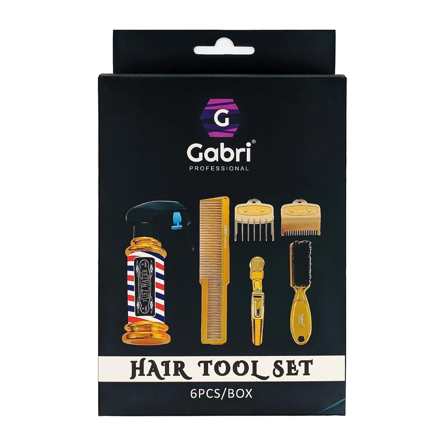 Gabri Gold Metal Flat Top Comb 21cm Anti-Static Heat Resistant