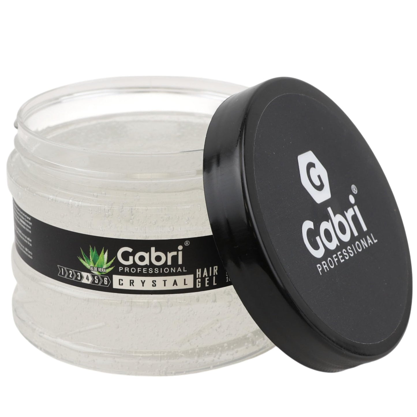 Gabri Hair Styling Gel, Firm Hold Styling Hair Gels, High Gloss, Anti-Frizz Effect, Edge Control, For All Hair Types (250 g (1 Pack), Keratin)