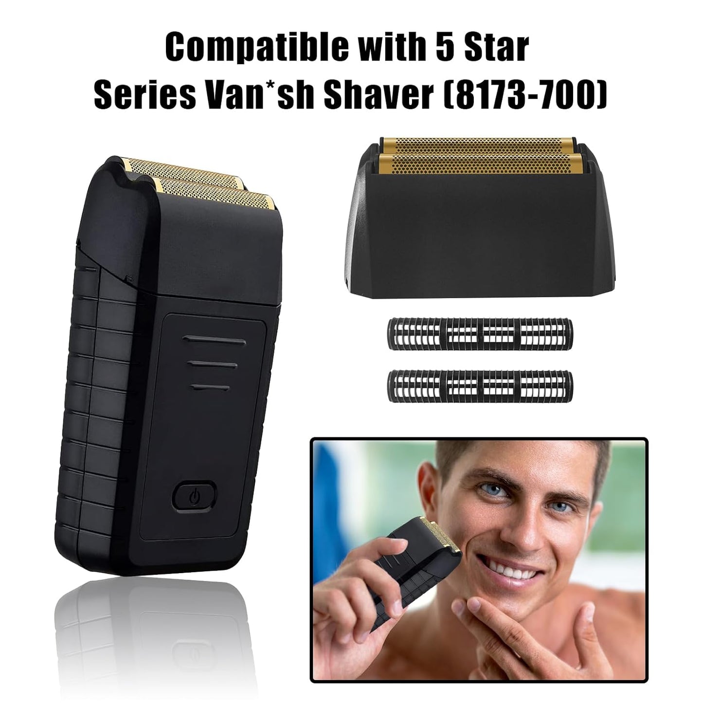 Wahl Vanish Shaver Replacement Gold Foil & Cutter Bar 1 Pack