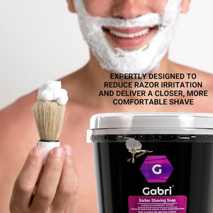 Gabri Professional Shaving Soap 140 g for Sensitive Skin - Traditional Shaving Soap for Men's Grooming
