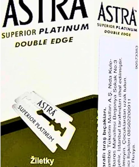 Astra Superior Platinum Double Edge Razor Blades X 100