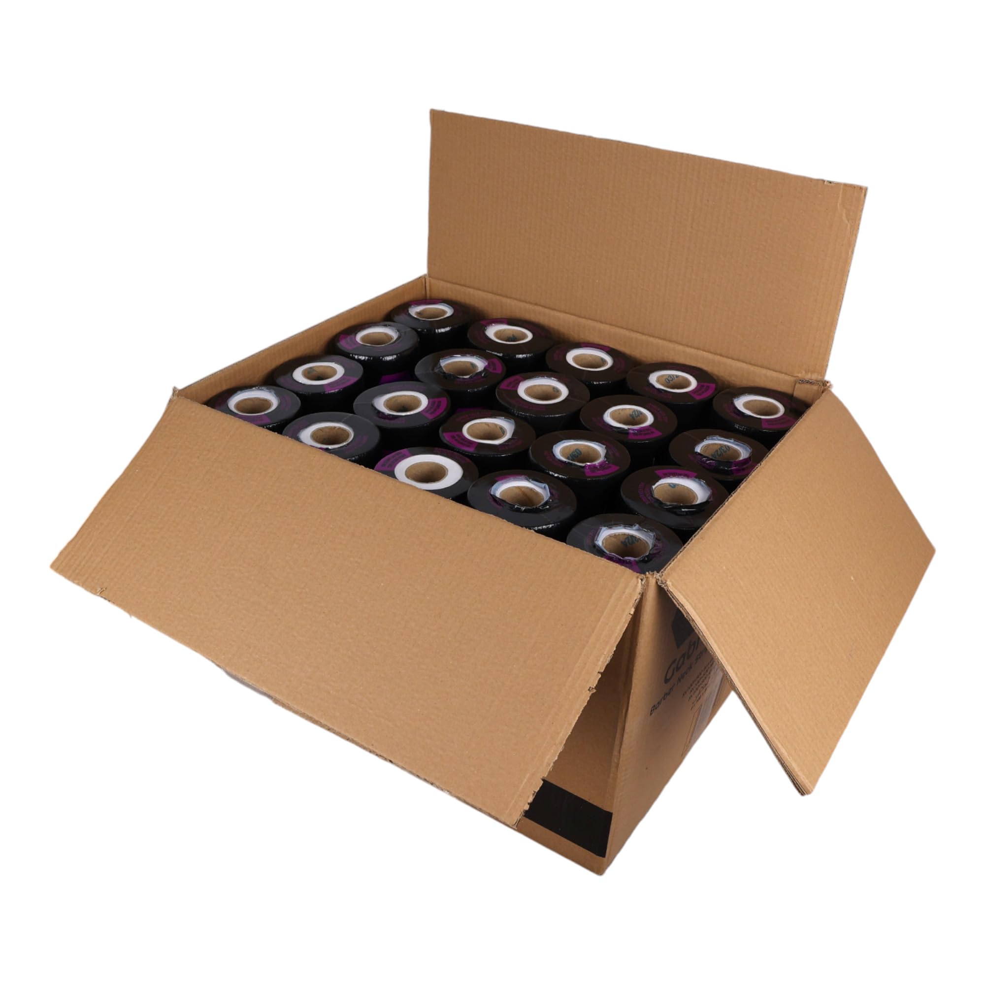 Gabri Professional Barber Neck Strips,5 x 100 Rolls Pack White & Black