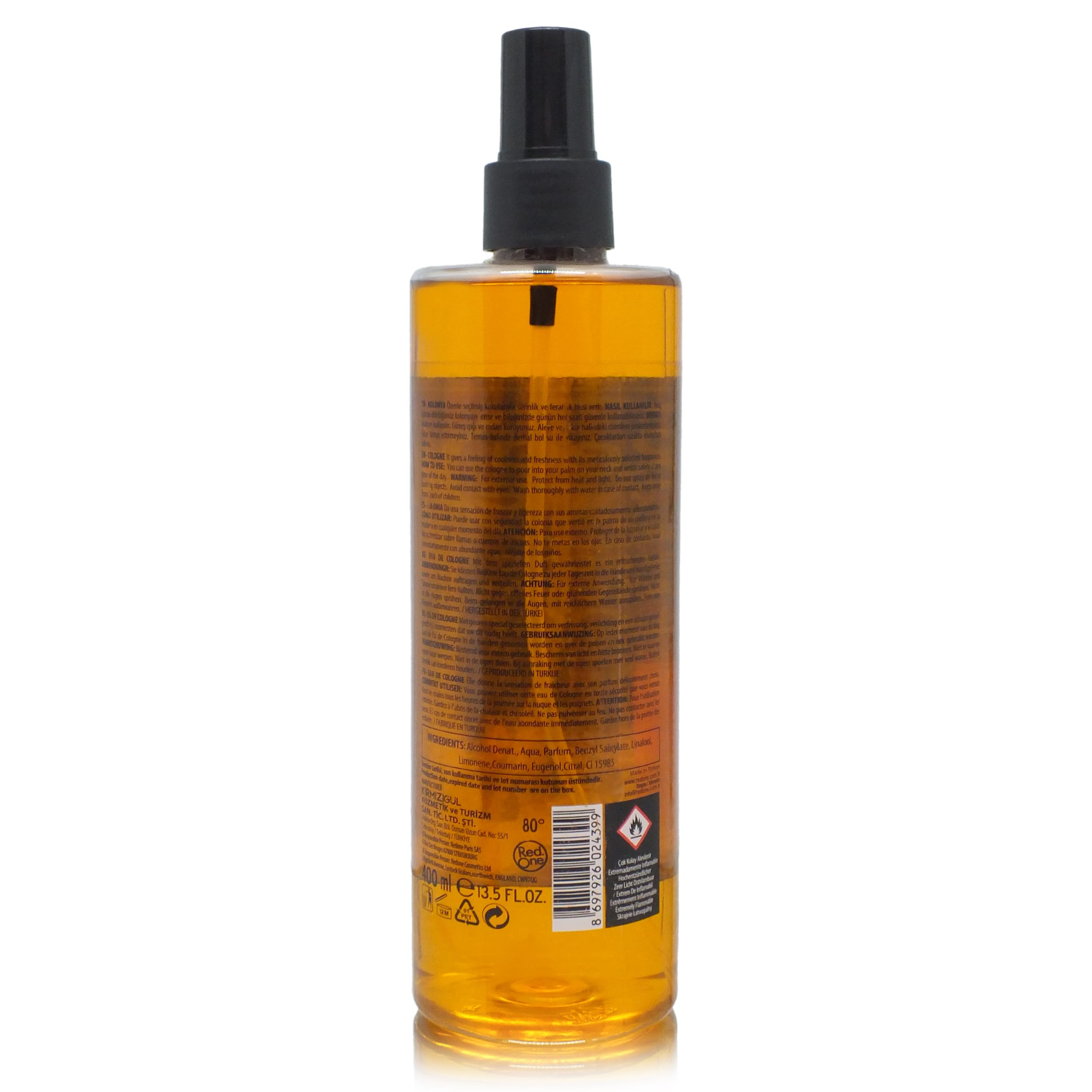 Redone Aftershave Natural Barber Spray Cologne 400 ml