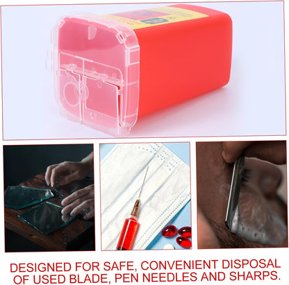 Used Razor Blades Disposal Box Dispenser for Barbers 1pc