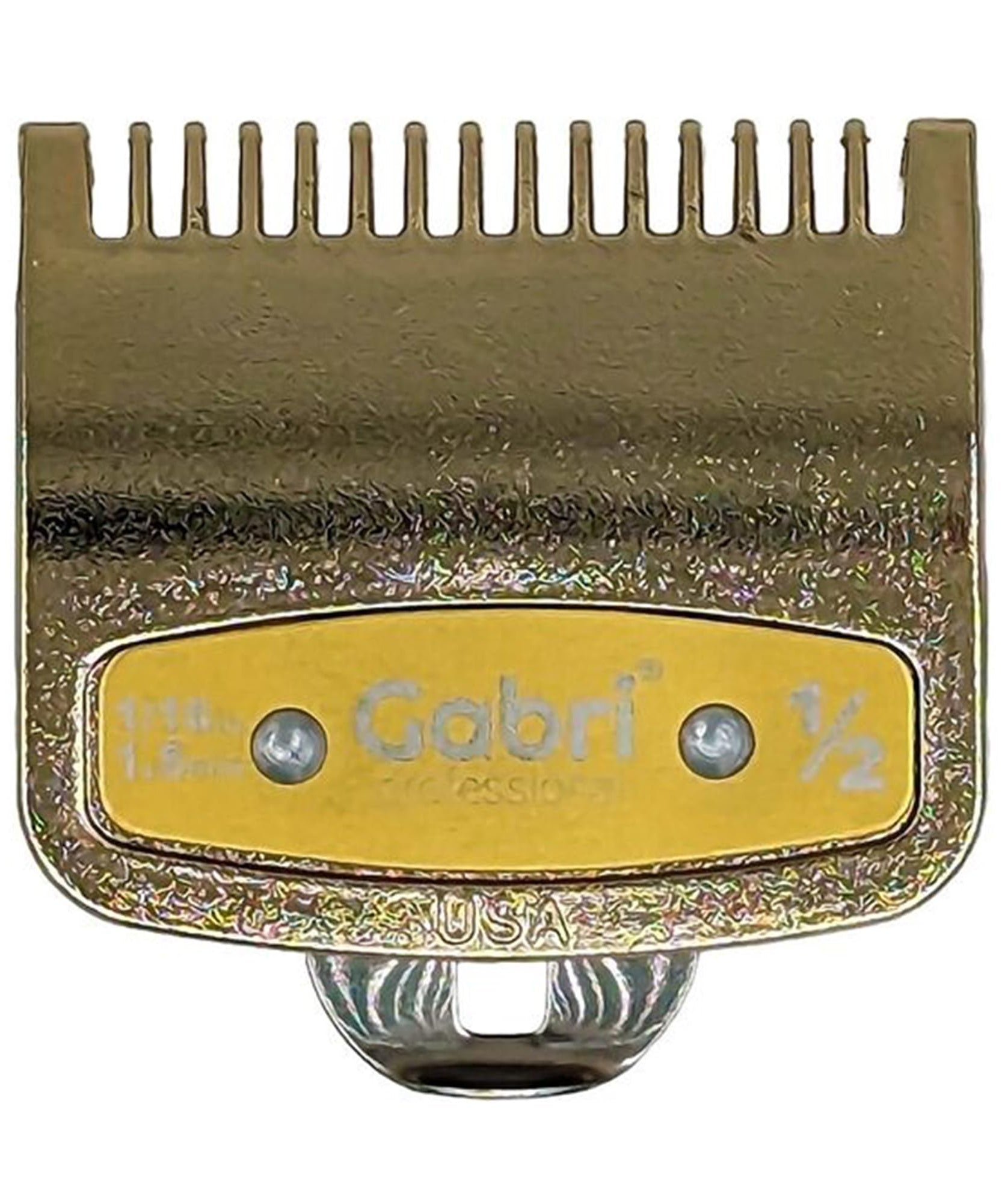 Gabri Flat Hair Comb Top Comb Barber Styling Hair Cutting Durable Detangler - Professional Hairdressing Tools, Anti Static Heat Resistant, Strong & Durable (Gold Metal 21 cm, Metal)