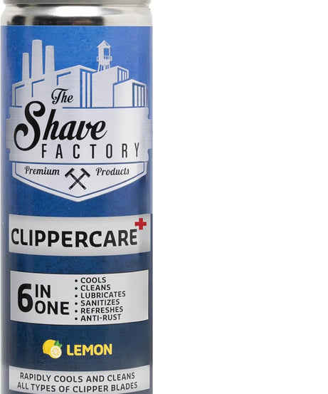 The Shave Factory ClipperCare PLUS+ 6in1 Spray LEMON - 500ML MEGA Size