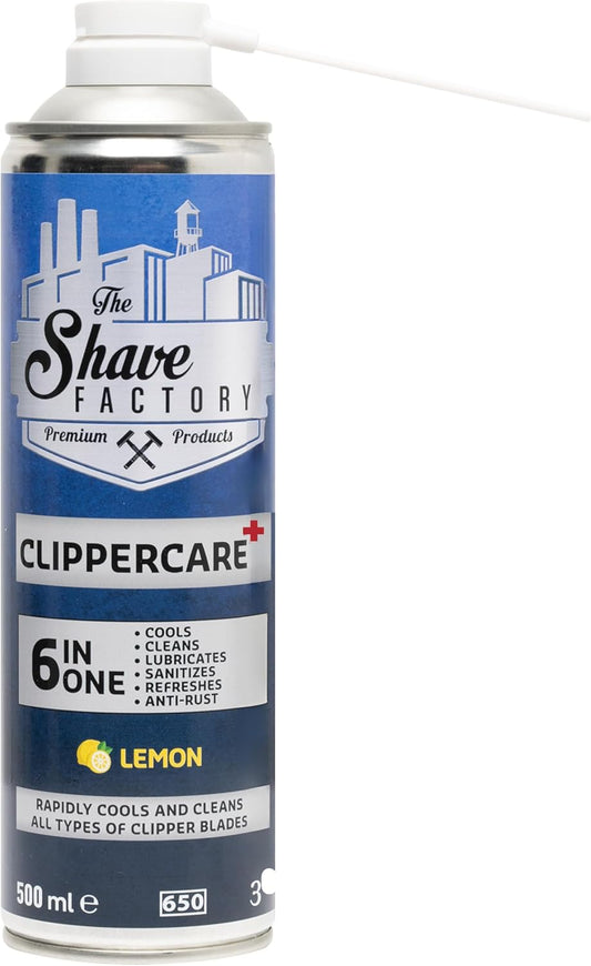 The Shave Factory ClipperCare PLUS+ 6in1 Spray Lemon 500ml