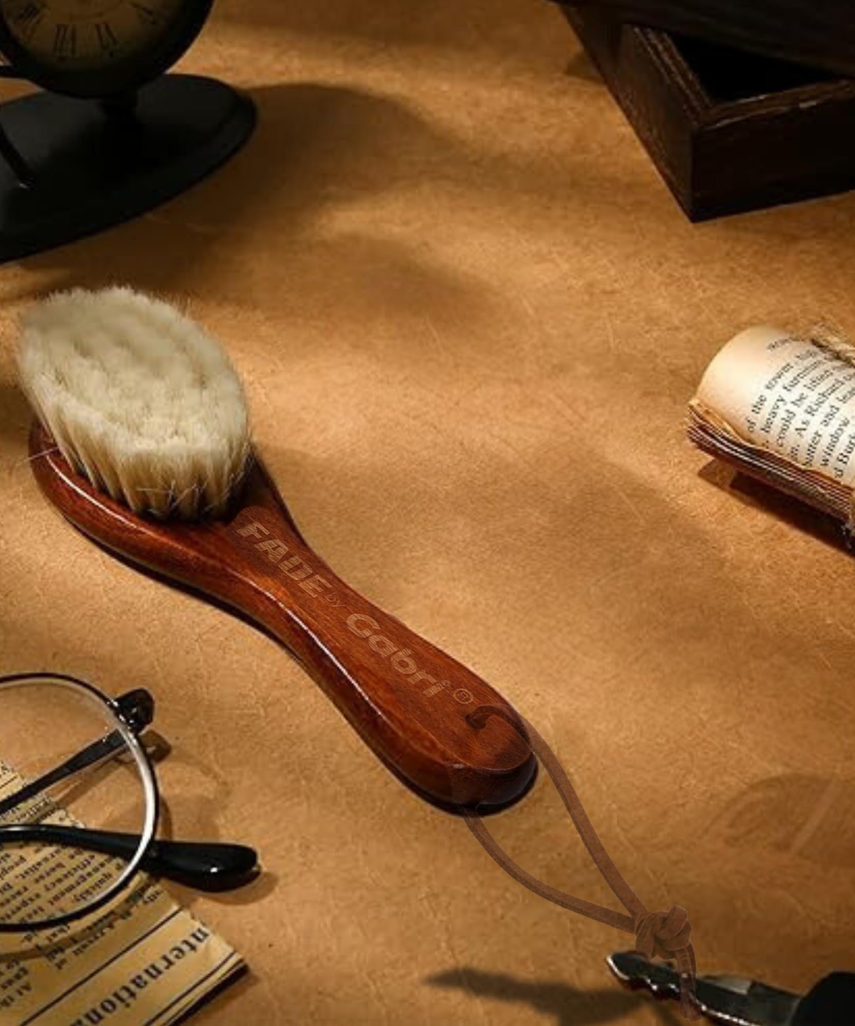 Gabri Men's Grooming Barber Beard and Fade Brush