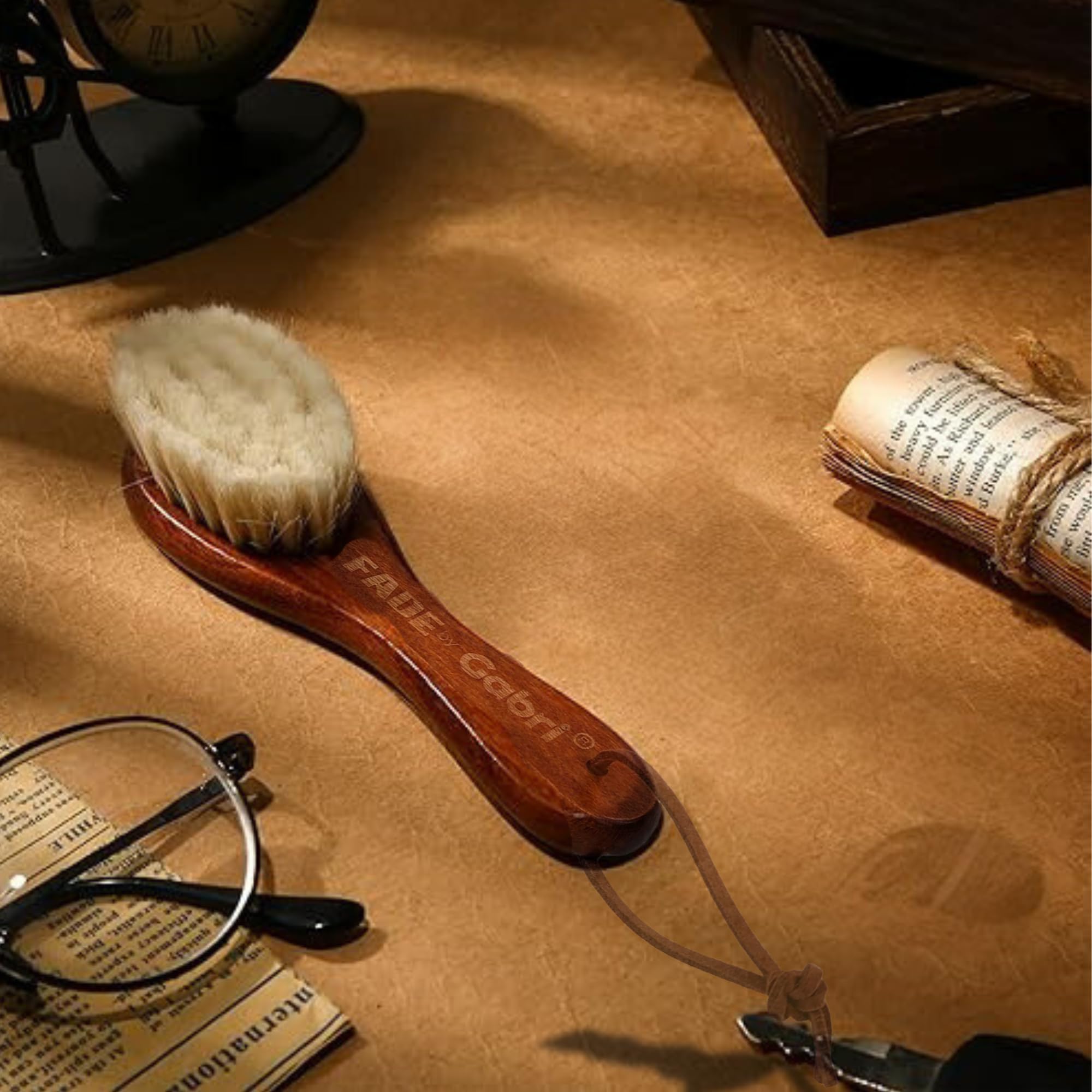 Gabri Men's Grooming Barber Beard and Fade Brush