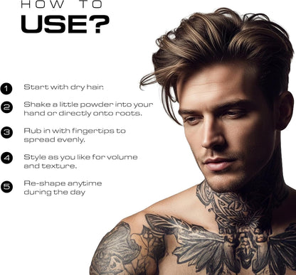 Totex Premium Hair Styling Powder Wax | Volumising Thickening Magic Dust 20 Gram