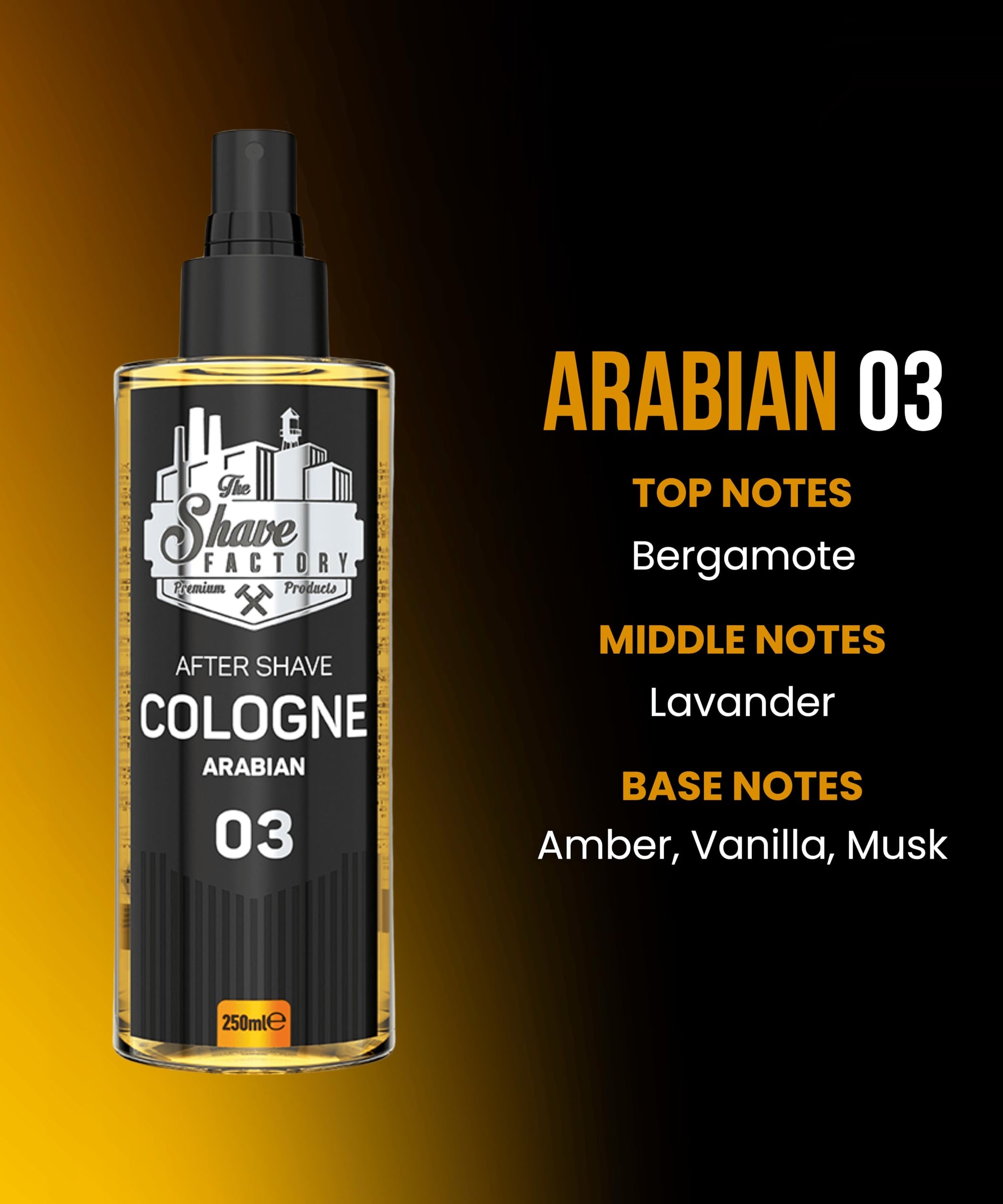 The Shave Factory After Shave Cologne Series 250 ML