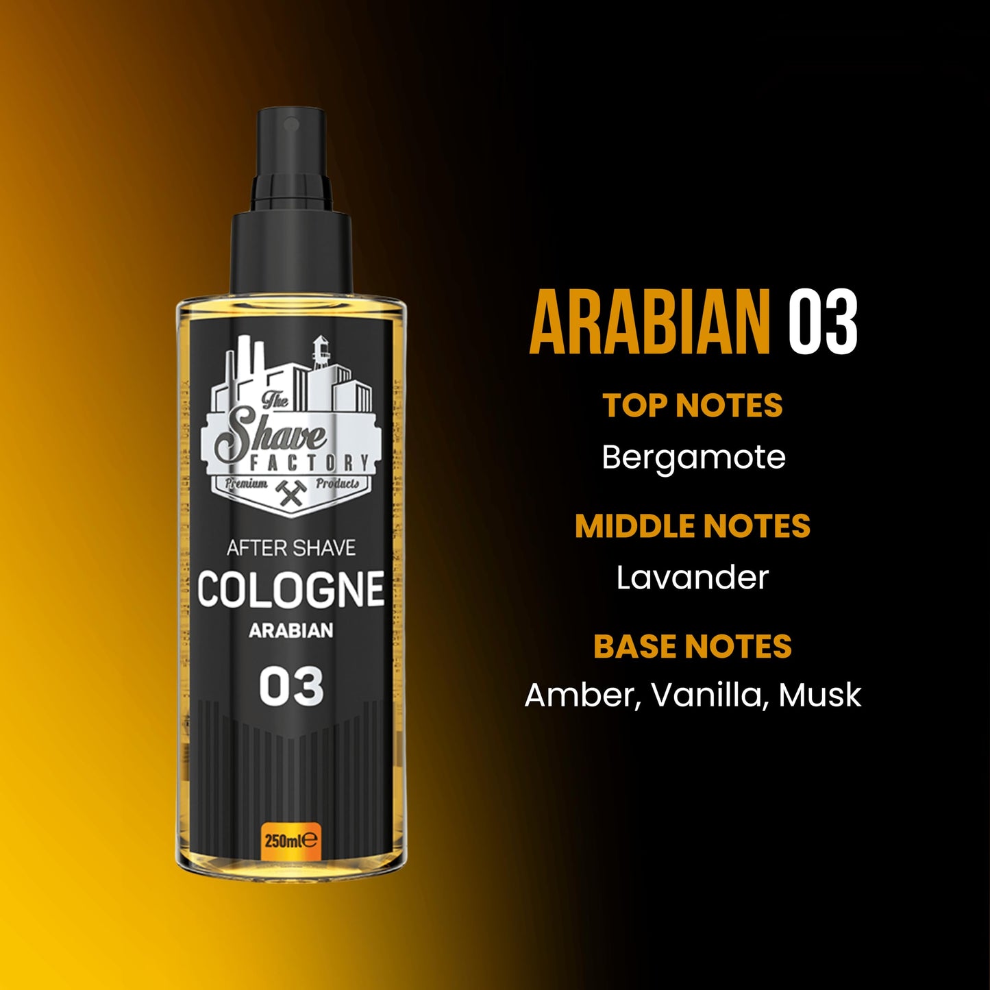 The Shave Factory After Shave Cologne Series 250ml