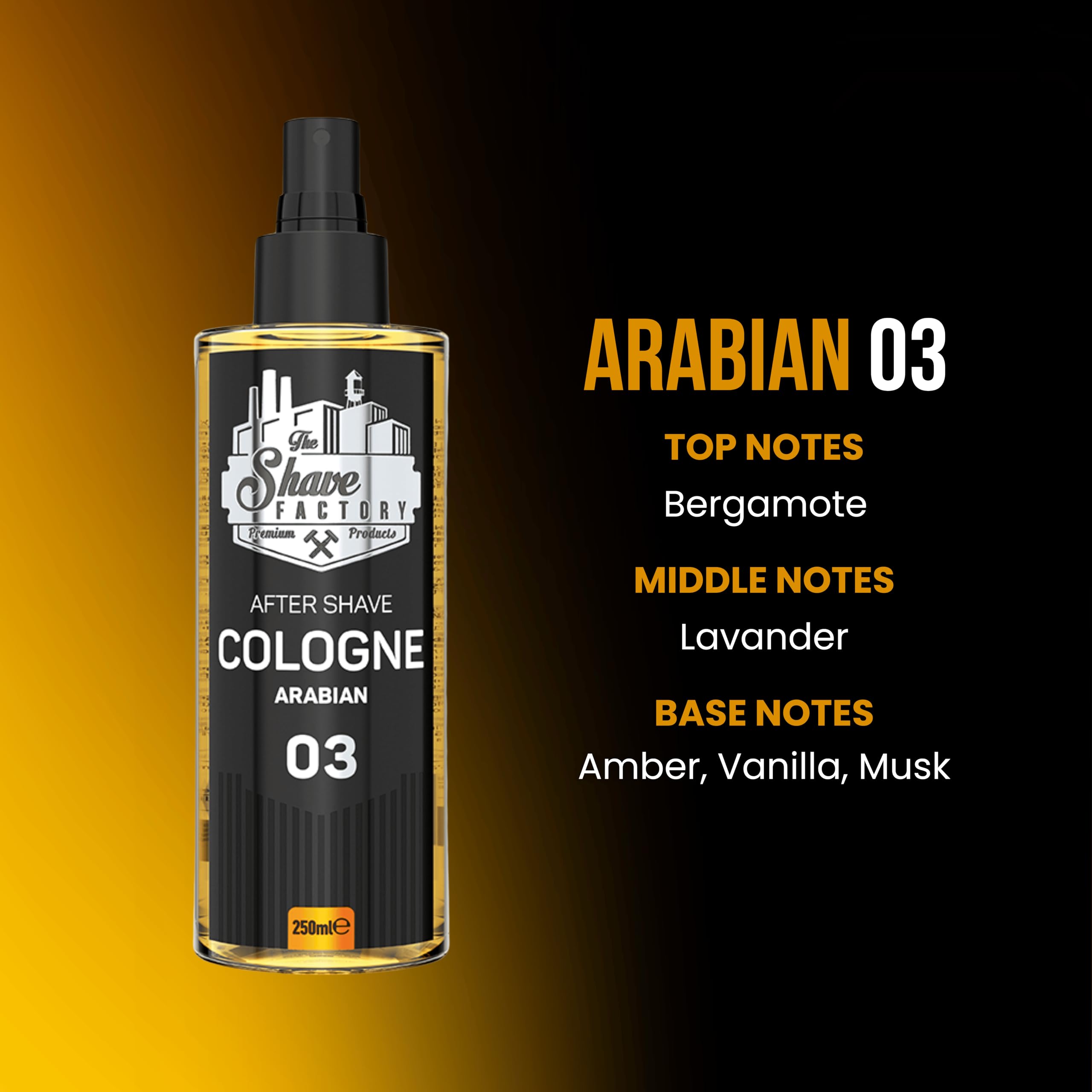 The Shave Factory After Shave Cologne Series 250 ML