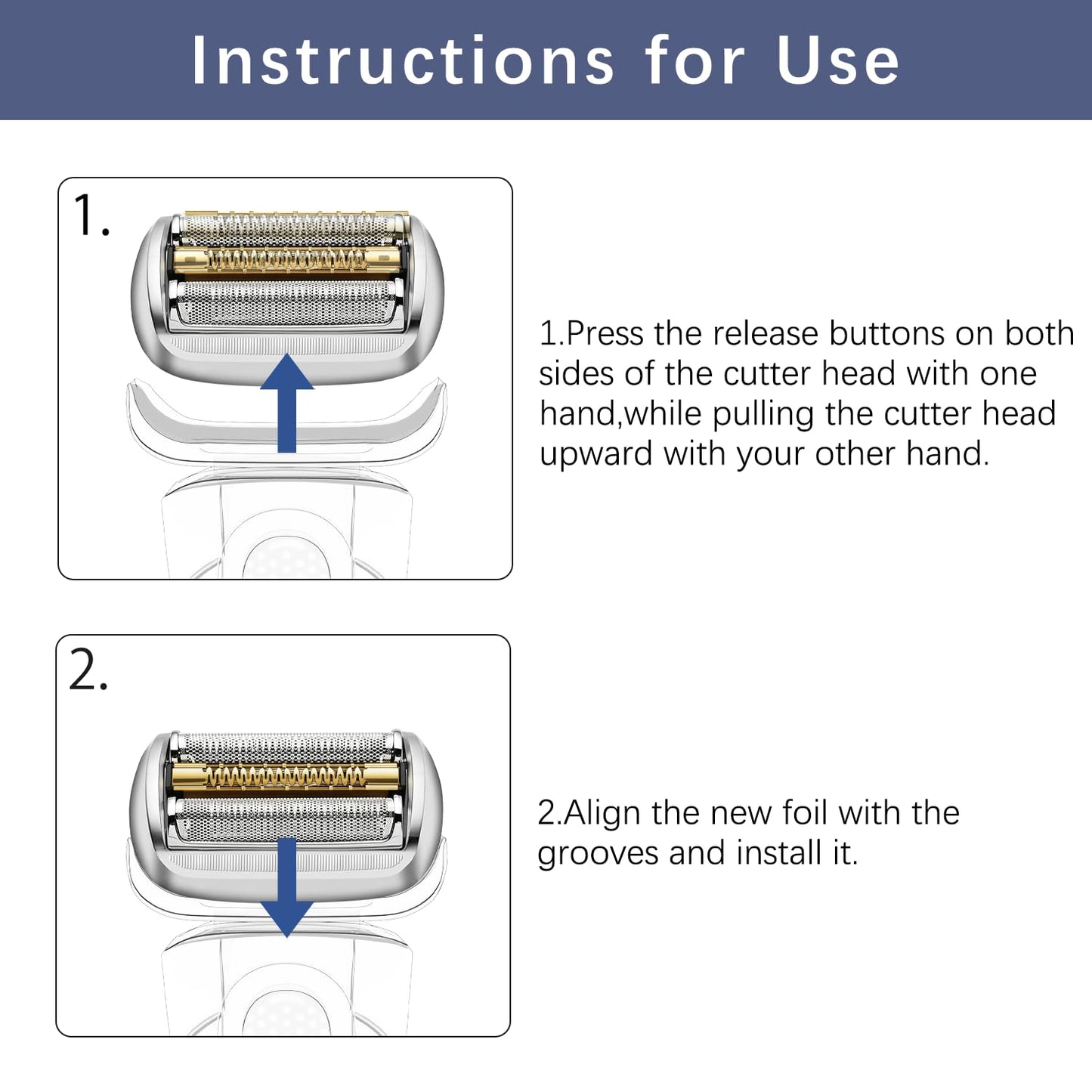 94M Series 9 Braun Electric Shaver Replacement Head Compatible