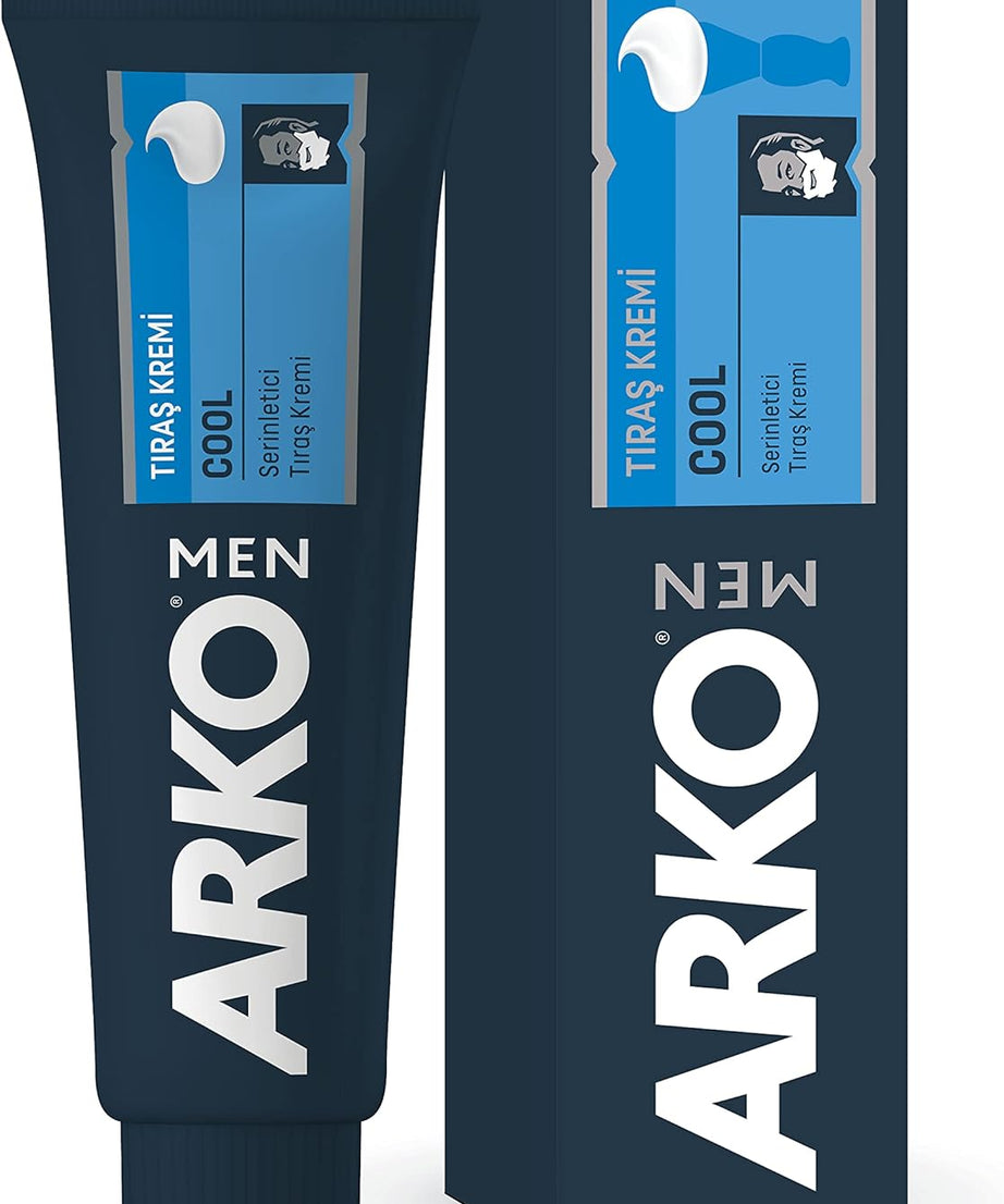 Arko Cool Menthol Shaving Cream, Blue, 100 gram