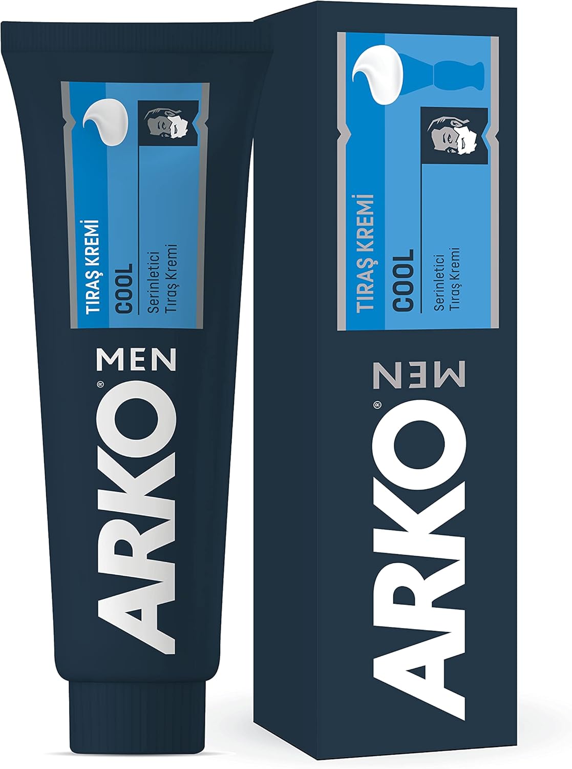 Arko Cool Menthol Shaving Cream, Blue, 100 gram