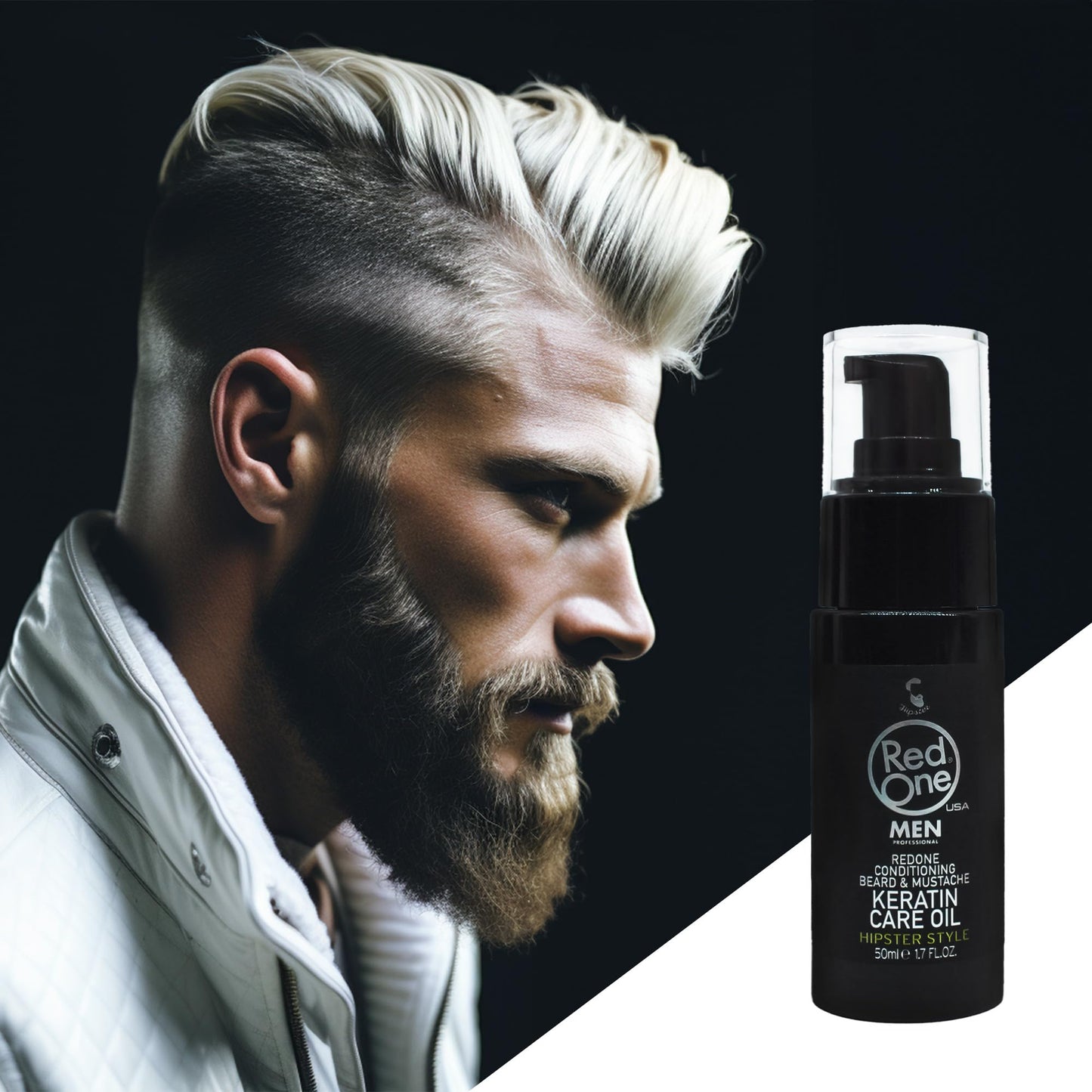 RedOne Beard & Mustache Keratin Care Oil 50ml