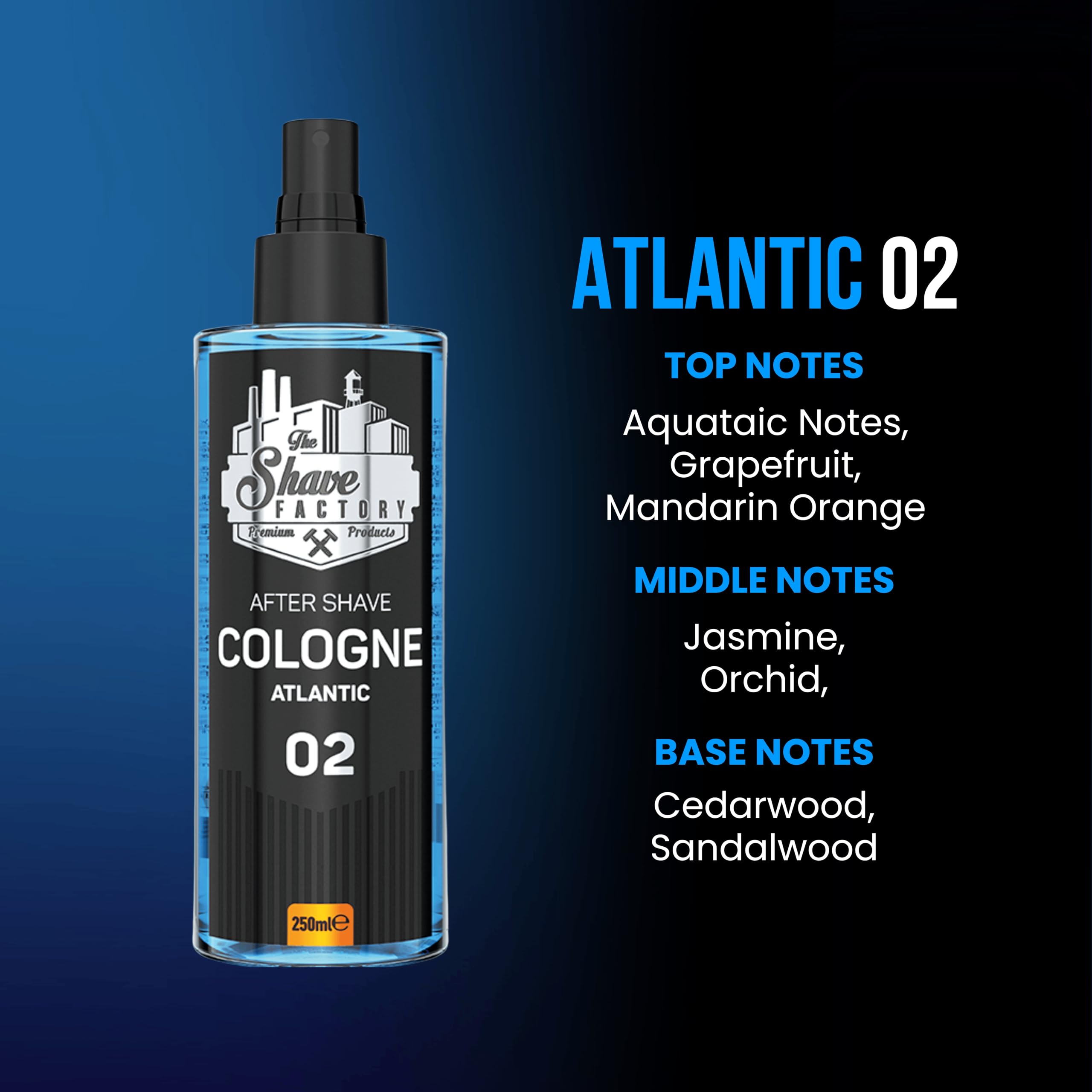 The Shave Factory After Shave Cologne Series 250 ML