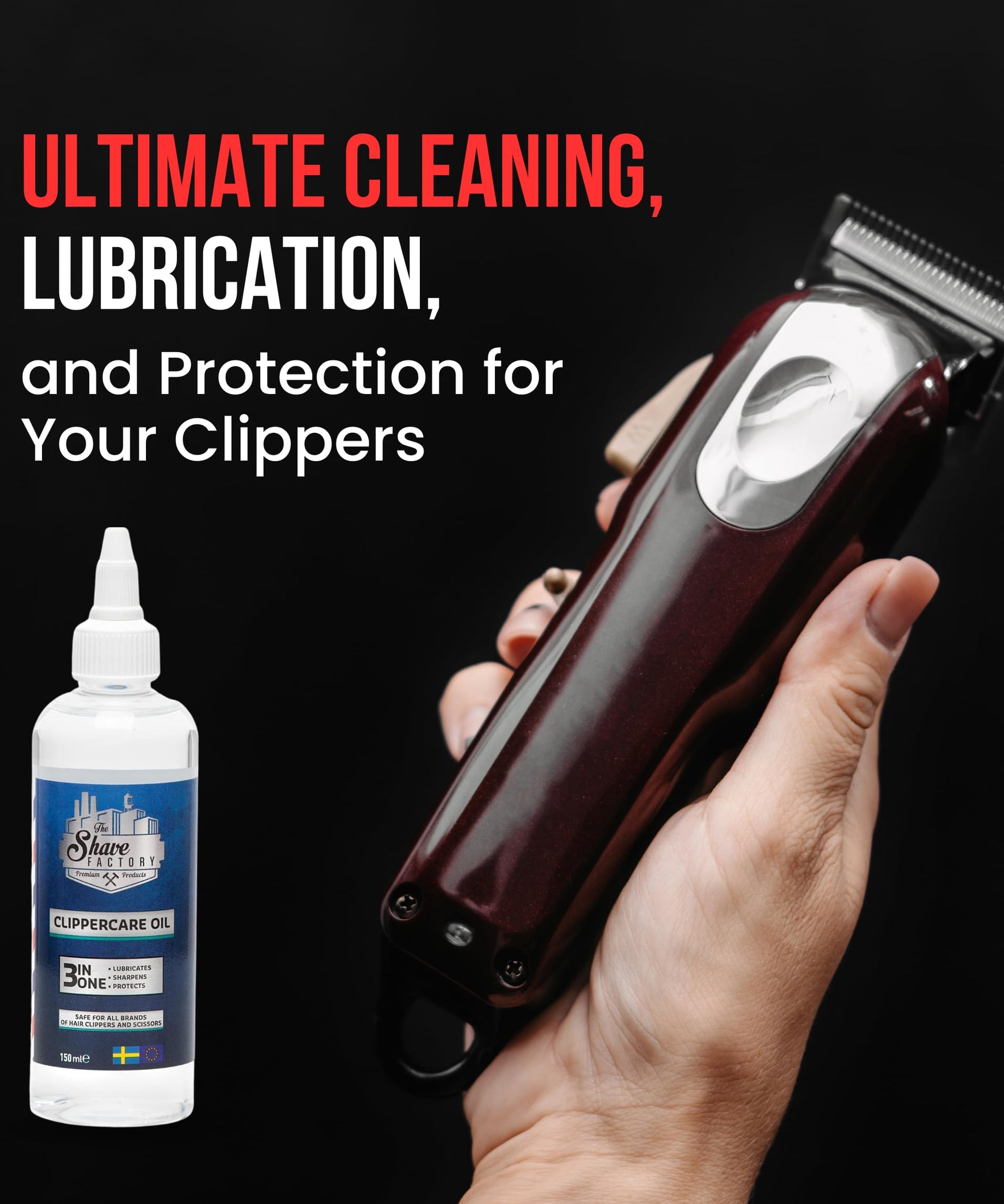 The Shave Factory Clipper Oil 3-in-1 150 ml | Machine Oil |